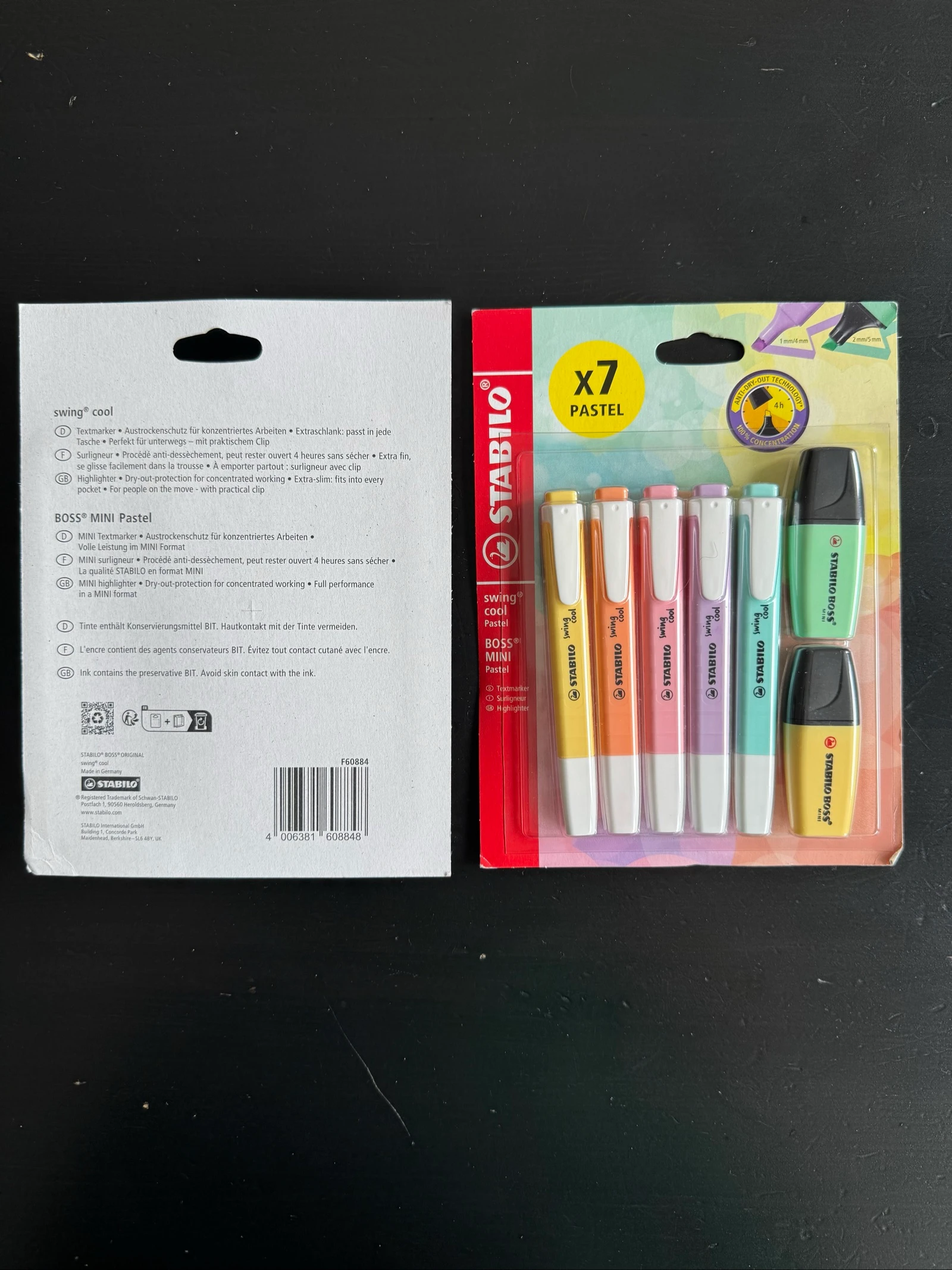 10 rotuladores swing cool + 4 mini boss stabilo – photo 2